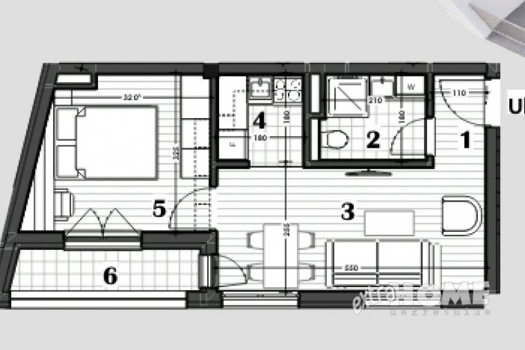 Voždovac, 1.5s, 40,03 m², novogradnja , LUX - Prikaz 2