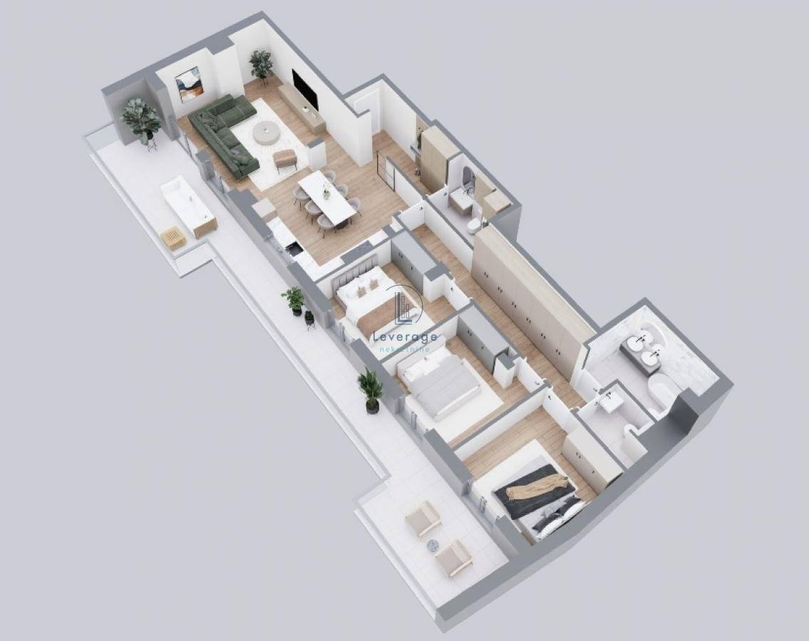 Novogradnja, Centar, 144.41 m², cena + pdv - Prikaz 2