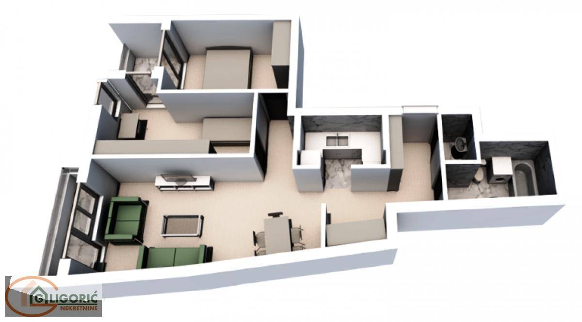 Appartamento 2 locali, 69 m²
